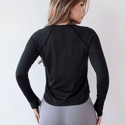 Flingr Women Dri-FIT Solid Round Neck Elastane T-shirt-picture-2
