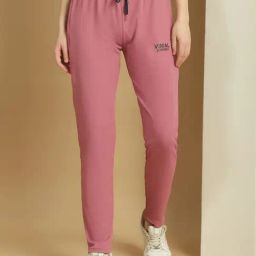 Vimal Jonney Pink Mid Rise Sports Track Pants-picture-31