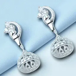 Taraash 925 Sterling Silver Jhumki Design Earrings for Women-image-68
