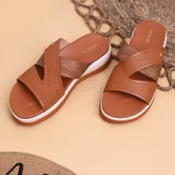 Rocia by Regal Women's Tan Casual Wedges-picture-24