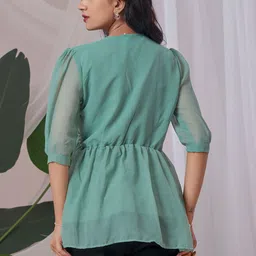 HIALTO Women Casual Wear Georgette Tunic image 5