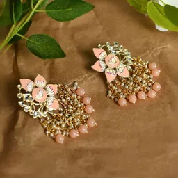JOHARKAMAL Floral Drop Earrings image 2