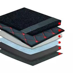 Elegant Sport 7D Carpet Black & Red Car Mat Compatible For Maruti Suzuki Brezza-picture-19