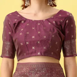 F FASHION Floral Woven Design Zari Banarasi Saree image 3