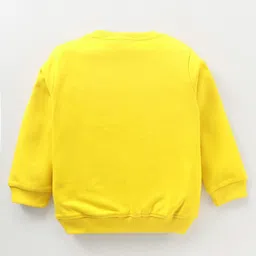 Kookie Kids Full Sleeves Sweatshirt Flower Print - Yellow image 2
