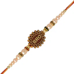 MEIRA JEWELLERY Bro Rakhi With Roli Chawal & Greeting Card-picture-32