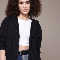 The Roadster Lifestyle Co. Hooded Front-Open Sweatshirt image 1