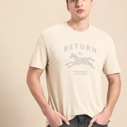 United Colors of Benetton Cotton Linen Typography Print T-shirt-picture-16