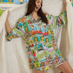 Sweet Dreams Women Garfield Characters Night Shirt image 3