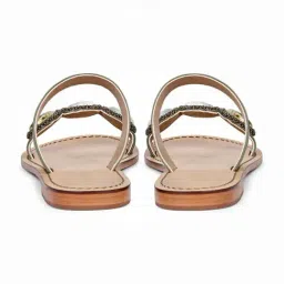 Saint G Women's Adorned Olive Casual Sandals image 5