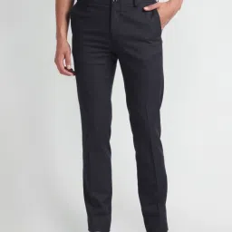 arrow new york Arrow Newyork Blue Slim Fit Trousers image 1
