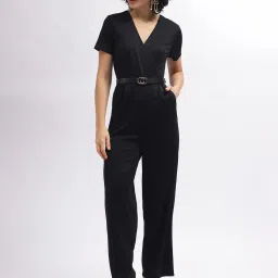 Centrestage Black Maxi Jumpsuit image 1
