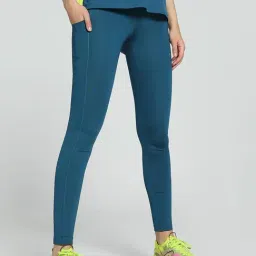Puma Blue Mid Rise Sports Tights-image-84