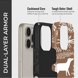 PEEPERLY Unisex iPhone 14 Pro Quirky Wild Canvark Crystal Impact Resistant Back Case image 4