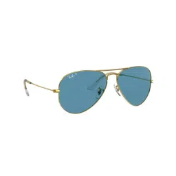 Ray-Ban 0RB3025 Light Blue Polarized Icons Aviator - 58 mm image 5