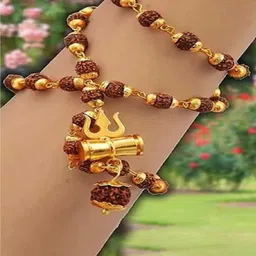 Crazy Fashion Unisex Stainless Steel Ethnic Rtd Mala-picture-34