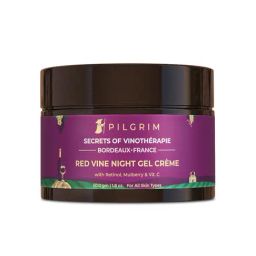 Pilgrim Red Vine Anti Aging Night Gel Cream with Retinol, Mulberry & Vitamin C - 50 gm-picture-14