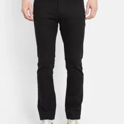 Octave Black Cotton Regular Fit Jeans image 1