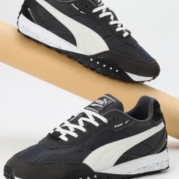 Puma Men's Blktop Rider Grey Casual Sneakers image 1