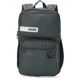 Puma Stylised Mineral Grey PU Solid Backpack - 10 Ltrs-image-7