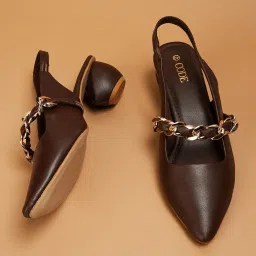 Code by Lifestyle Women's Brown Sling Back Sandals image 1