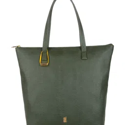 Baggit Green Textured Large Tote image 1