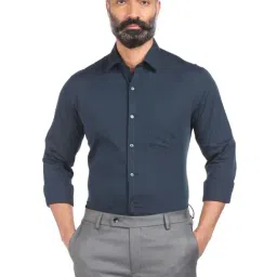 Arrow Blue Cotton Slim Fit Shirt-picture-10