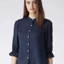 KASSUALLY Navy Relaxed Fit Shirt-picture-43