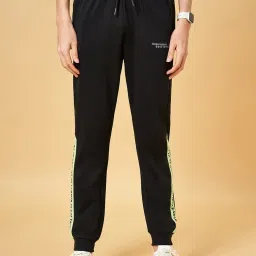 Ajile by Pantaloons Jet Black Regular Fit Joggers image 1