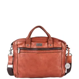 KOMPANERO Aaron Tan Solid Laptop Messenger Bag image 1