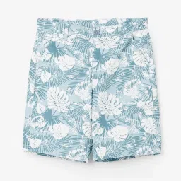 Fame Forever by Lifestyle Kids Blue Cotton Printed Shorts image 1