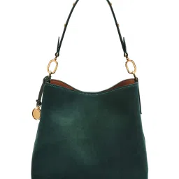 Fossil Jessie Green Medium Leather Hobo Bag image 1