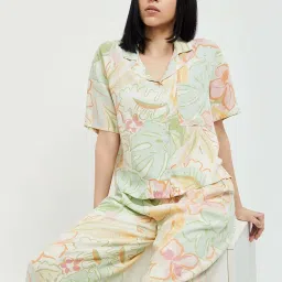 Ginger by Lifestyle Green Printed Shirt image 1