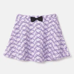 United Colors of Benetton Kids Purple Printed Skirt image 1