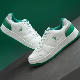 U.S. Polo Assn. Men's White Casual Sneakers image 1