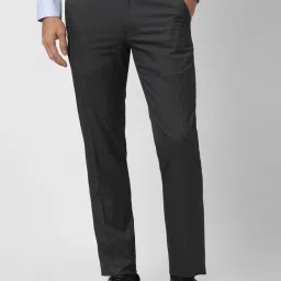 Van Heusen Grey Slim Fit Trousers image 1