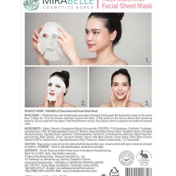 Mirabelle Rose Essential Facial Sheet Mask - 25 ml image 3