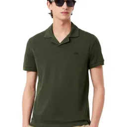 Lacoste Green Classic Fit Open Neck Paris Polo T-Shirt-picture-13