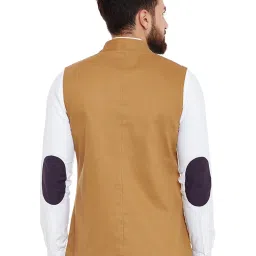 Hypernation Khaki Mandarin Collar Jacket image 3