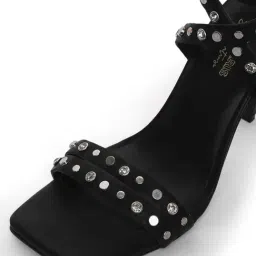 Tao Paris Women's Black Ankle Strap Stilettos image 5