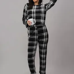 NEUDIS Black Check Top With Pyjamas image 4