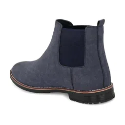 El Paso Men's Blue Chelsea Boots image 5