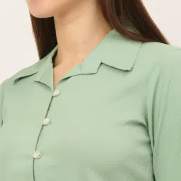 Jainish Green Regular fit Shirt image 5