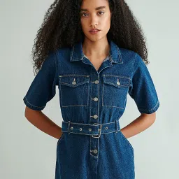Cover Story Blue Maxi Jumpsuit image 5