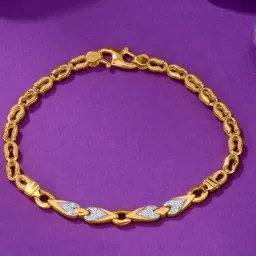 P.N.Gadgil Jewellers Myra 49 Karat BSI Hallmarked Yellow Gold Kids Bracelet For  Kids-picture-21