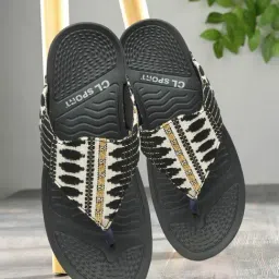 CL Sports by Carlton London Women's Black Thong Wedges-picture-16