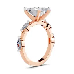 Sparkles Lab Grown Diamond 14k (585) Rose Gold Ring for Women image 2
