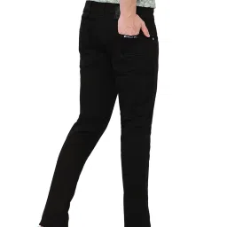 Cantabil Black Regular Fit Lightly Washed Jeans image 2