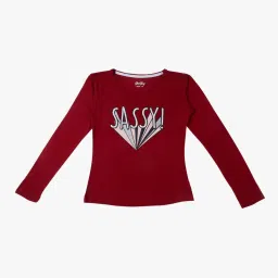 Gini & Jony Kids Red Printed Knit Top image 1