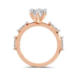 Sparkles Lab Grown Diamond 14k (585) Rose Gold Ring for Women image 3